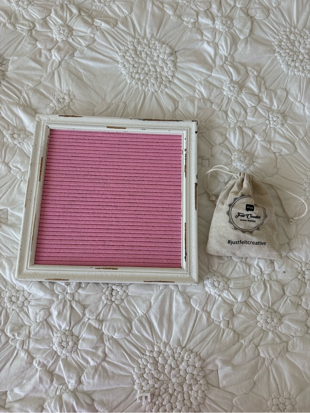 Pink Felt Letter Board